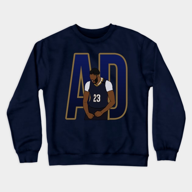 Anthony Davis 'AD' - New Orleans Pelicans Crewneck Sweatshirt by xavierjfong